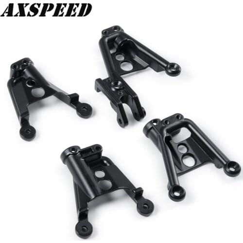 1 Set Black Metal Front & Rear Shock Absorbers Mounting Post For Axial SCX10 II 90046 90047 90059 90060 RC Crawler