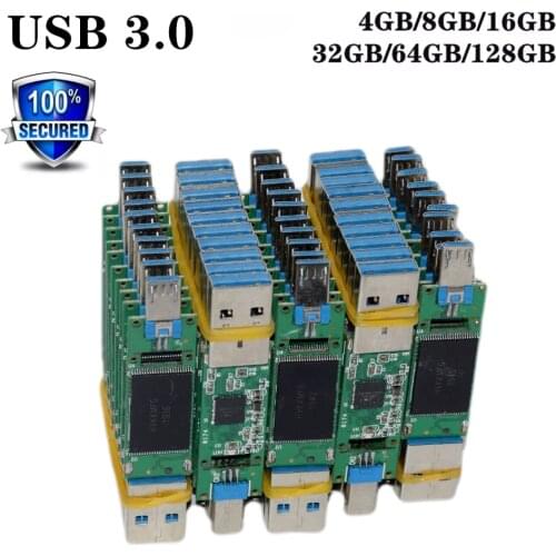 Chip 1/10/20/30/40/50/100 Pieces pen drive USB 3.0 chip 4GB 8GB 16GB 32GB 64GB 128GB pendrive memory usb PCB board cle usb flash