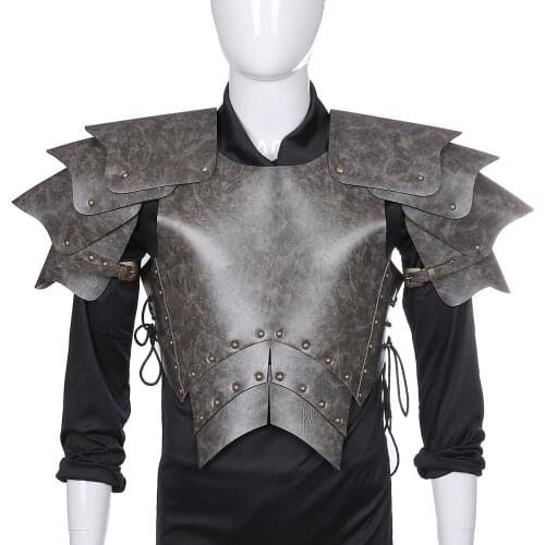 Cosplay Viking Adult Costume Armour PU Leather Warrior Medieval Knight Men Armor Cosplay