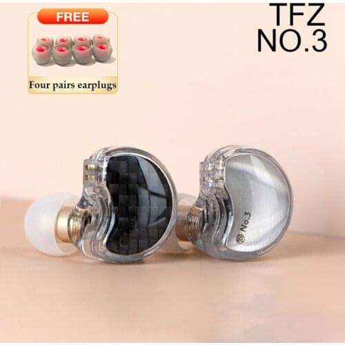 TFZ No.3 In-ear Monitor 3.5mm Hifi Noise Reduction Super Bass Headset Transparent Wired Dynamic Earbuds Earphones Auriculares