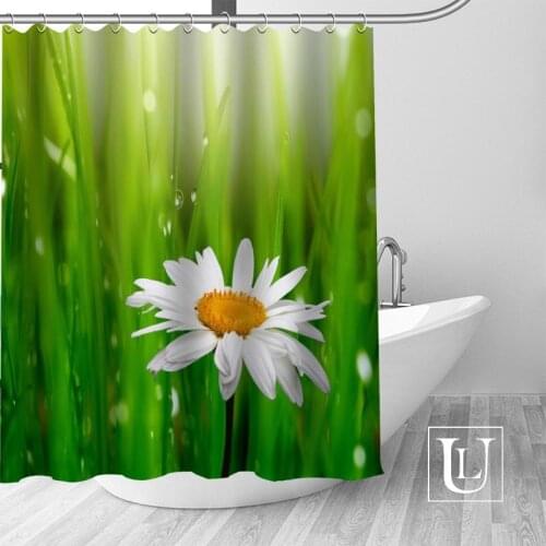 Custom grass Curtain Fabric Modern Shower Curtain bathroom beautiful Curtains Bath decor Polyester Cloth Waterproof