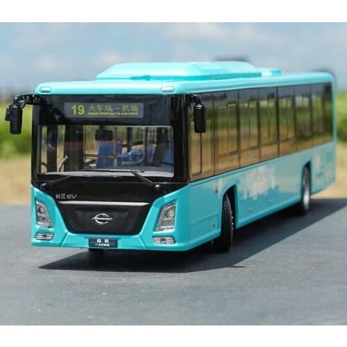 Original authorized authentic 1:32 Diecast Changjiang E-zone Bus (with Lights) Alloy Toy Miniature for collections, gift