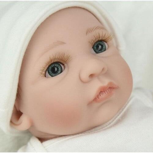 Realistic rebirth soft silicone boy rebirth baby girl toy baby full vinyl cute rebirth girl birthday gift sleeping girl with eye