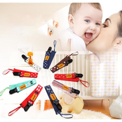 20PCS/LOTBaby Safety Products 8-color Squares /Dots /Love /Barb Section Baby Pacifiers Safety Chain Anti-out with Infants Zipper
