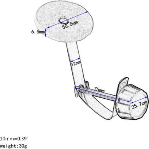 1Pcs Damper Bass Drum Mute Pad Parts, Drum Kit Sound Pad Mute Device Bass Drum Accessories for Drum Head Dropship