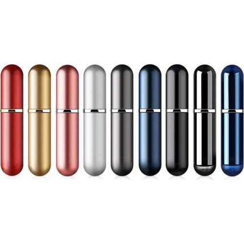 5ML 48Pcs/Lot Refillable Portable Mini Perfume Bottle &Traveler Aluminum Spray Atomizer Empty Parfum Bottle