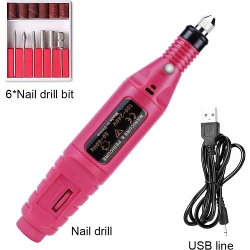 High Quality Electric Manicure Machine Nail Drill Bits Kit Nail File Nail Art Tool Pedicure Gel Polish Remover