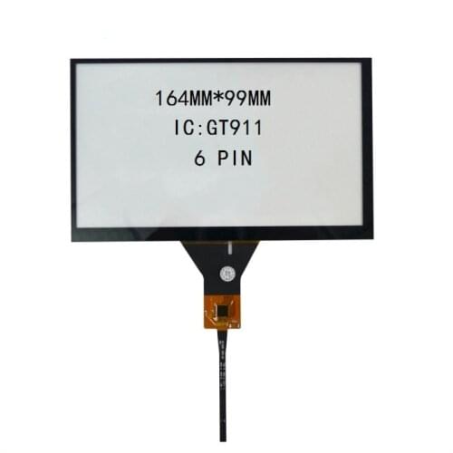 Car DVD navigation 7 inch capacitive touch screen 164*99 165*100 6 line touch screen GT911 6P line
