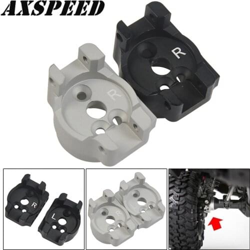 AXSPEED 2PCS/Set Rear Portal Drive Axle C Hub Kit Base C Cup Knuckle Arm Mounts for Traxxas TRX-4 TRX4 RC Crawler Car Parts