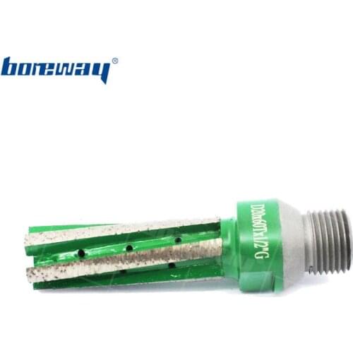 Boreway Supply A Piece of D20x60Tx1/2"G Diamond Finger Bit Tools Without Strengthed Bottom For Coarse Grinding On Stone