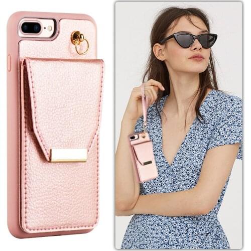 2021 Fashion lady case Magsafe Magnetic Wallet Card Bag for iPhone 12 Pro Max 11 Anti-knock leather Cover for iPhone 12
