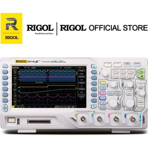 RIGOL DS1104Z Plus 100MHz Digital Oscilloscope 4 analog channels 16 digital channels