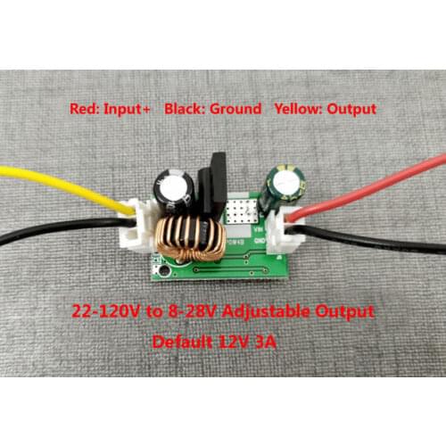 DC-DC Step-down Converter 8V-120V 96V 84V 72V 60v 48v 36v to 5V 9V 12v 24v Buck Voltage Regulated USB Power Supply CAR