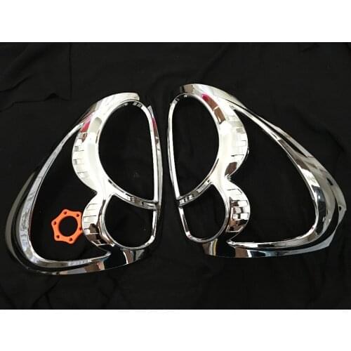 Car chrome strips styling accessories lamp decoration product ABS rear lamp cover trim fit for Mitsubishi L200 Triton 2006-2014