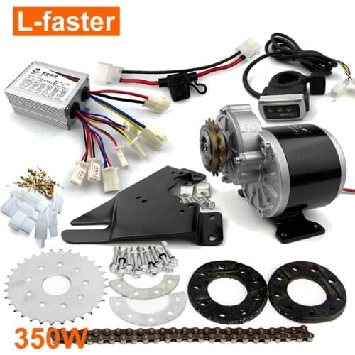 L-faster 350W Electric Kit For Variable Multiple Speed Bicycle Electric Brush Motor Kit For V Brake Bike Left Drive