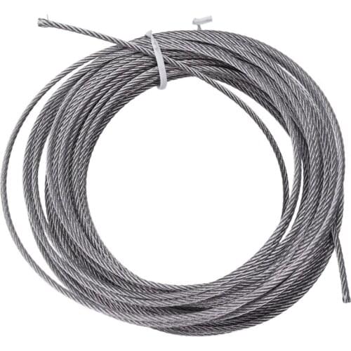 JFBL Hot Grinding Machine Grinder 10m x 2mm Stainless Steel Wire Rope Cable Gray