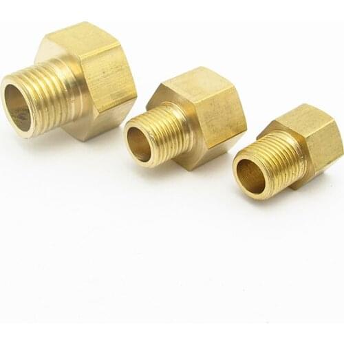 M10 M14 M16 M20 Metric Female To Male Thread Connection Brass Pipe Fitting Adapter Coupler Connector For Fuel Gas Water