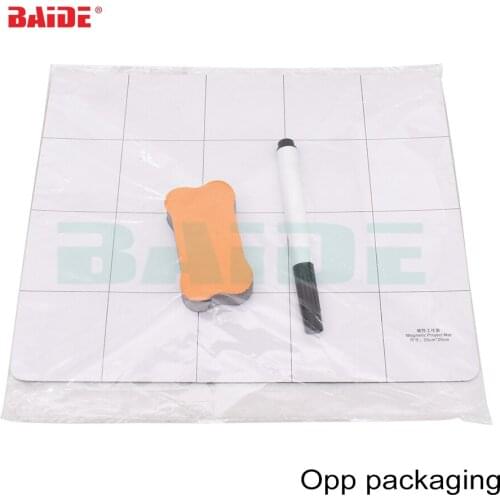 25*20cm Project Magnetic Mat Screw Magnet Working Pad with Marker Pen + Eraser for Mobile Phone Tablet Repair Tools 120set/lot