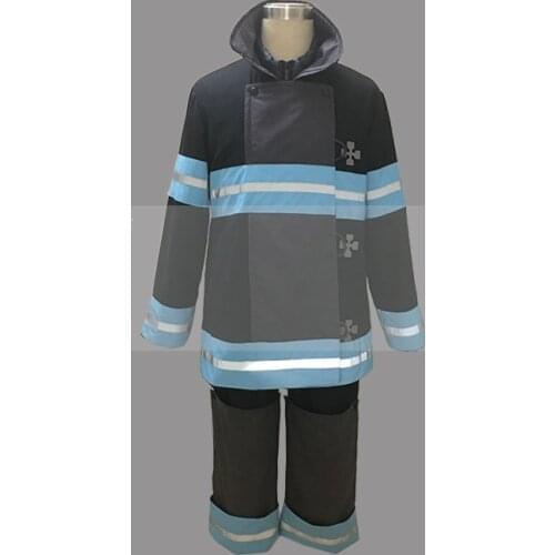 Customize Fire Force Shinra Kusakabe Bunker Gear Cosplay Costume Outfit