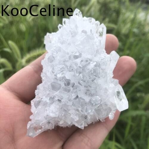 Natural Crystals Clear Quartz Cluster Ore Stones Specimen Energy Reiki Home Room Office Aquarium Decoration Accessories Gemstone