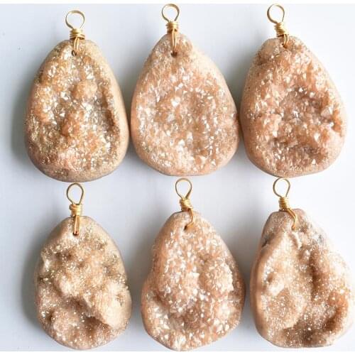 Wholesale 6pcs/lot new fashion good quality natural onyx drop shape pendants for jewelry accessories making free shipping