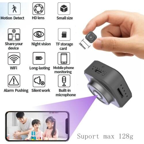 Portable 1080P Mini Camera Wifi Wireless Camcorder Home Security HD Small Body IP Camera with Rechargeable Battery cam