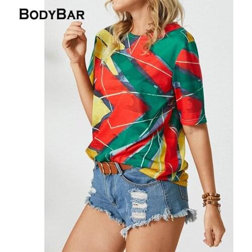 Casual Round-neck Streetwear Short-sleeved Printed Color T Shirts Ladies High Street Style Loose T-shirt Plus Size 3XL Pullovers
