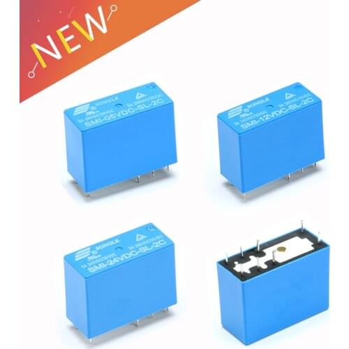 1Pcs Power Relays SMI-05VDC-SL-C SMI-12VDC-SL-C SMI-24VDC-SL-C 5V 12V 24V 5A 8PIN Relay