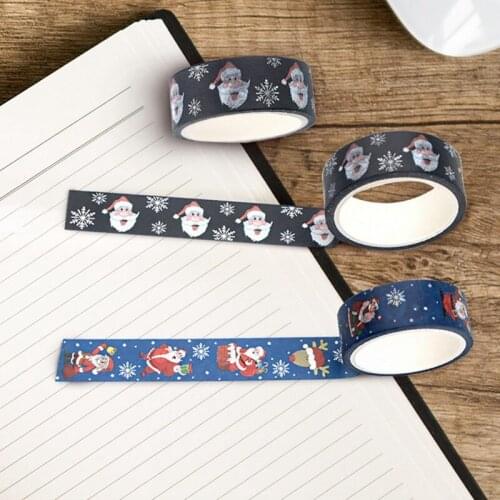 Christmas Festival Theme Masking Washi Tape Decorative Adhesive Tape Scrapbooking Sticker Label School Supplies