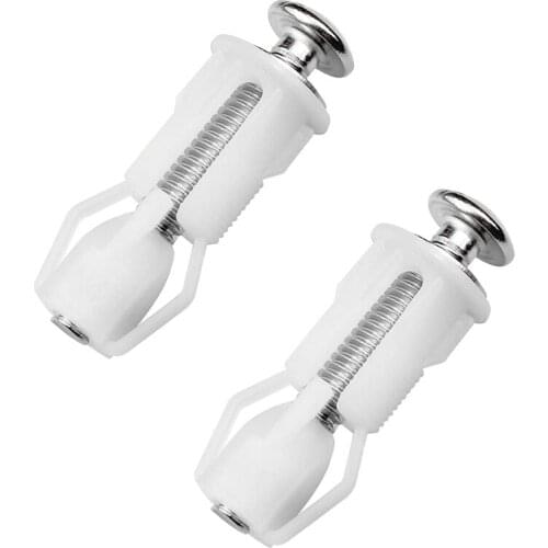 Toilet Seat Screws and Toilet Lid Screws Stainless Steel Top Fixing Hinges Screws, for Toilet Seat Replacement Parts