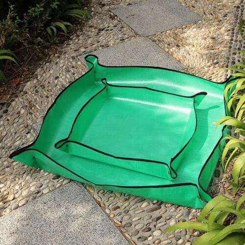 Gardening Waterproof mat Potting mat foldable Plant Change Thicken Pad Reusable Waterproof Basin Land Cushion Square Gardening