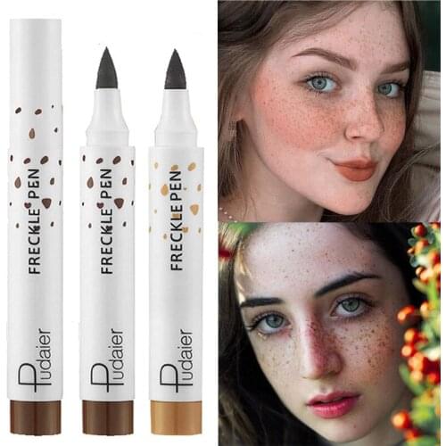 1pcs Brown Freckle Pen Long Lasting Waterproof Makeup Dot Spot Pen Natural Lifelike Face Make Up Freckles Cosmetics 2.5ml