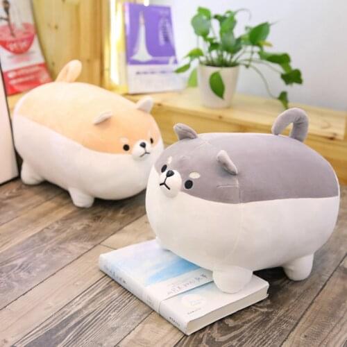 1pc Lovely Fat Shiba Inu & Corgi Dog Plush Toys Stuffed Soft Kawaii Animal Cartoon Pillow Dolls Gift For Kids Baby Children