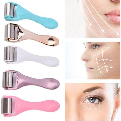 1PCS Relieve Face Eye Facial Roller Stainless Steel Ice Roller Massage Cool Skin Care For Massage Lifting Skin Care Tool