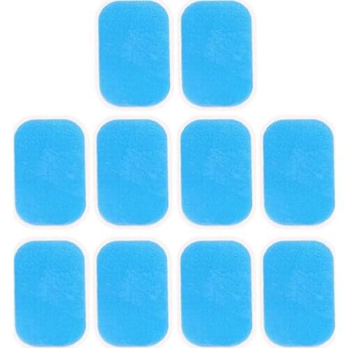 10pcs Abs Trainer Replacement Gel Sheet Abdominal Toning Belt Muscle Toner Gel Pad Ab Training Hydrogel Gel Sticker Accessories