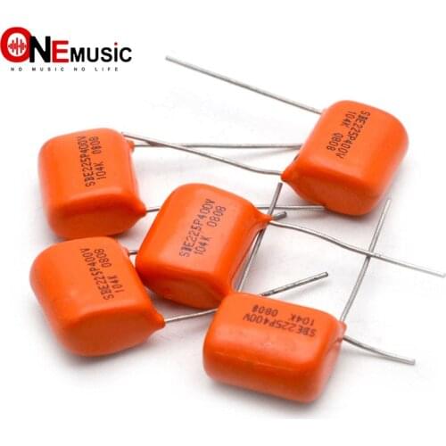 10pcs Orange Tone Cap (Capacitor) SBE 225P 104K 0.1UF 400V for Electric Guitar