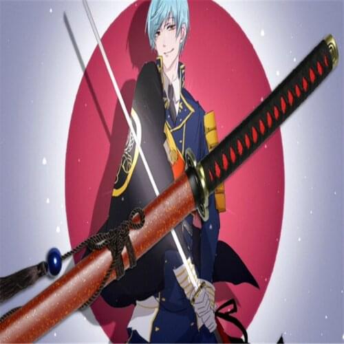 104cm Cosplay Game Touken Ranbu Ichigo Hitofuri Wood Katana Prop Sword Role Playing Ichigo Hitofuri Superb Wood Weapon Model