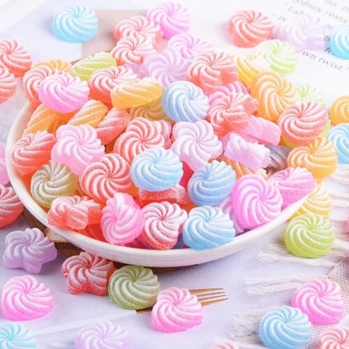 3 pcs/lot Mini Candy Simulation swirl candy love pentagram sugar Resin Embellishments Decoration Scrapbook Craft decorations