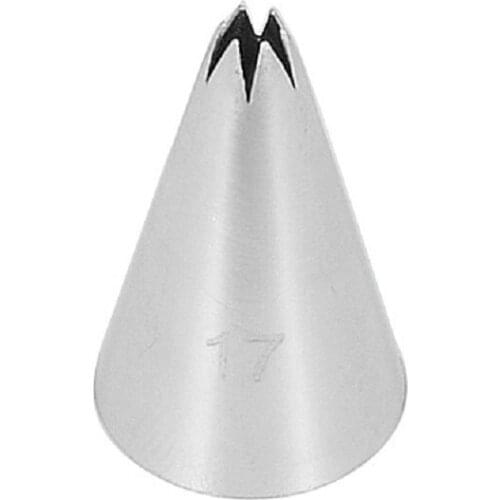 30pcs/Lot)Free Shipping FDA High Quality Stainless Steel 18/8 Cake Decorating Star Icing Nozzle#17