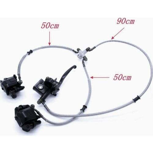 ATV Reverse Tricycle Motorcycle 50-125CC Bike Go Kart Buggy rear double disc hydraulic caliper Brake