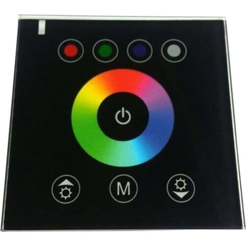 Free shipping, DIY home lighting NEW RGBW LED Touch Panel Controller for LED Neon flex strip lights,DC12V 24V lights