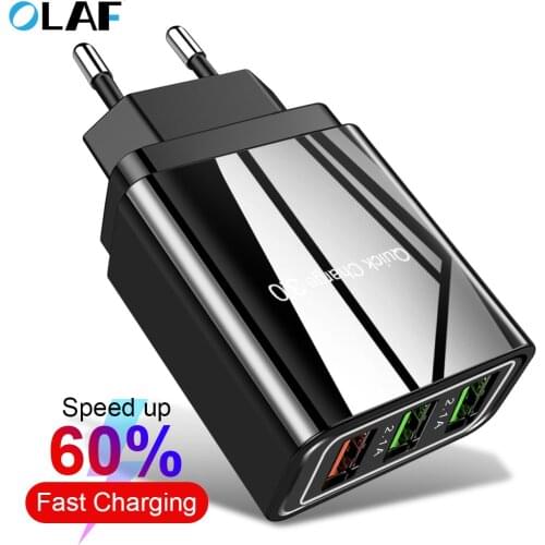 Quick Charge QC 3.0 35W 3 USB Quick Charging Phone Charger For iPhone Xiaomi Samsung Fast Wall Adapter phone Charger For Huawei