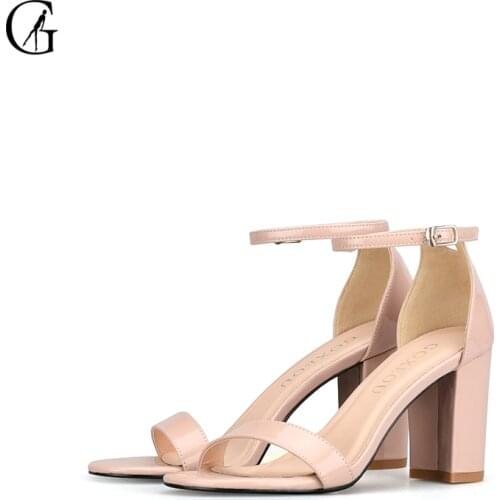 GOXEOU Leather Pumps