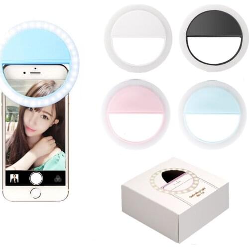 Beauty tools Selfie Led Light Camera Phone Photography Light circle shape LED ring flash light for make up