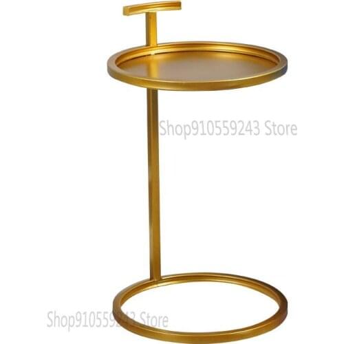 Nordic Coffee Table Tempered Glass Sofa Side Table Wrought Iron Living Room Side A Few Corners Side Cabinet Small Apartment Beds