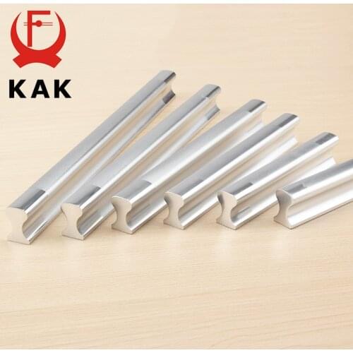 KAK Aluminum Alloy Kitchen Handles Drawer Pulls Cupboard Cabinets Knobs Door Modern Wardrobe Handle for Furniture Door Hardware