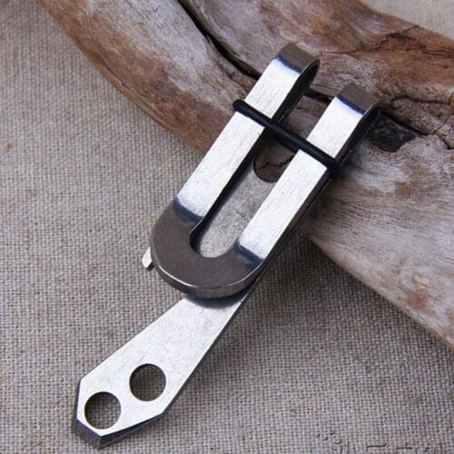 EDC Camping Outdoor Multi-tool Utility Stainless Steel Clip Wallet Keys Hanging Buckle Carabiners Quick draw Equipment Survival