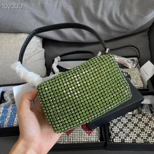 Fashion Casual Rhinestone Handbag Small 2020 New Diamond Small Square Bag Women Niche Design Shoulder Messenger Bags