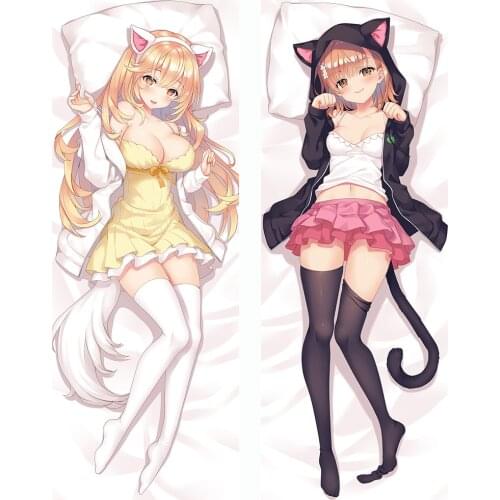 Mxdfafa Toaru Kagaku no Railgun Misaka Mikoto&Shokuhou Misaki Dakimakura Case Hugging Body Pillow Cover Female Manga Pillowslip