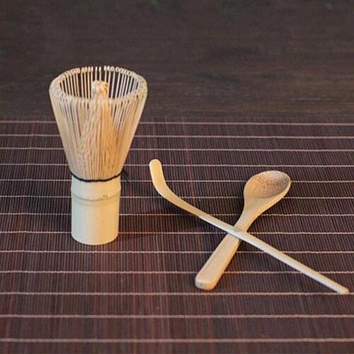 3PCS Japanese Tea Set Includes Matcha Bamboo Whisk Traditional Scoop & Tea Spoon Natural Bamboo Tea Ceremony Tea Tool